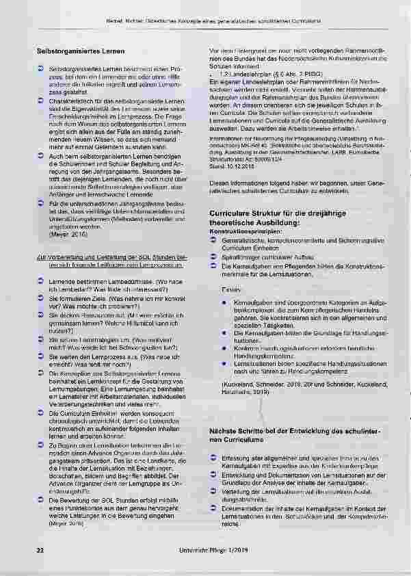 Vorschauseite 4: Didaktisches Konzept Generalistisches schulinternes Curriculum