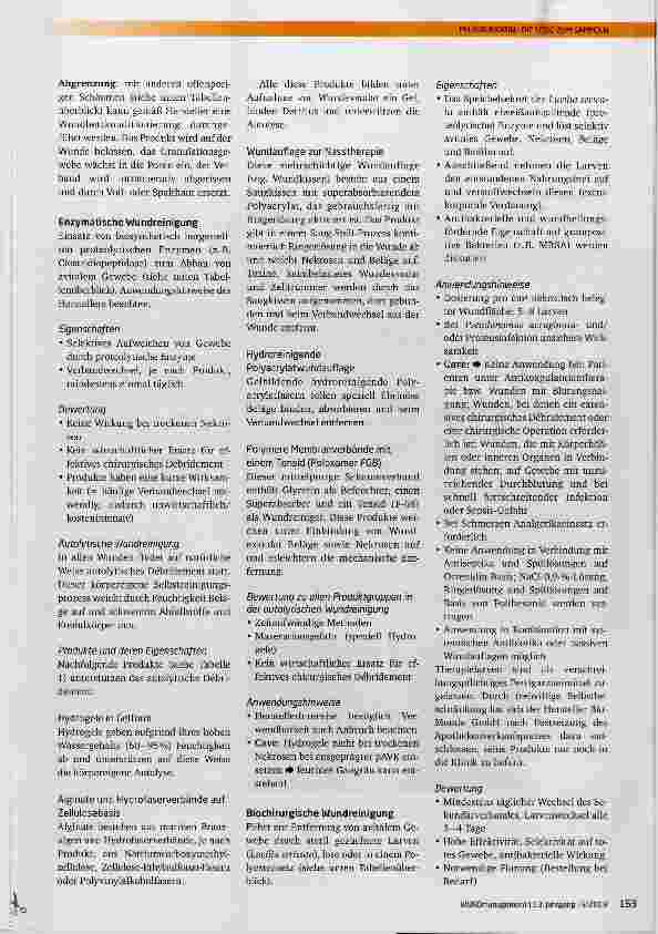 Vorschauseite 4: Nur eine saubere Wunde kann heilen - Standardvorgehensweisen zur Wundreinigung