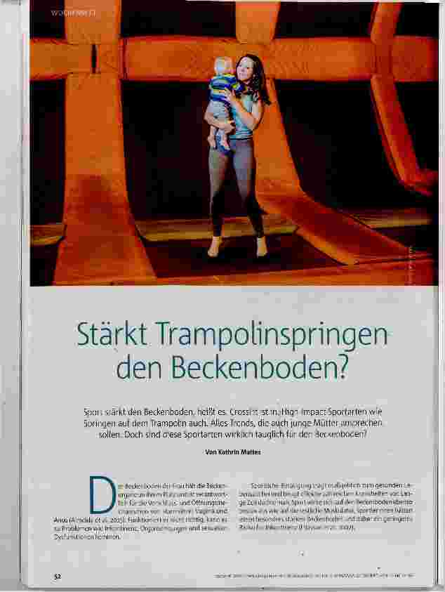 Vorschauseite 1: Stärkt Trampolinspringen den Beckenboden?