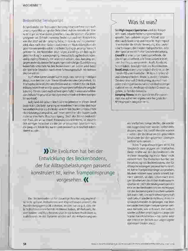 Vorschauseite 3: Stärkt Trampolinspringen den Beckenboden?