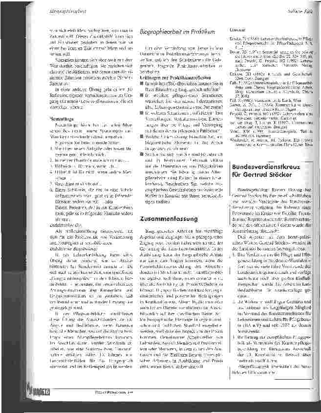 Vorschauseite 5: Biographiearbeit in der Lehrerfortbildung und Pflegeausbildung