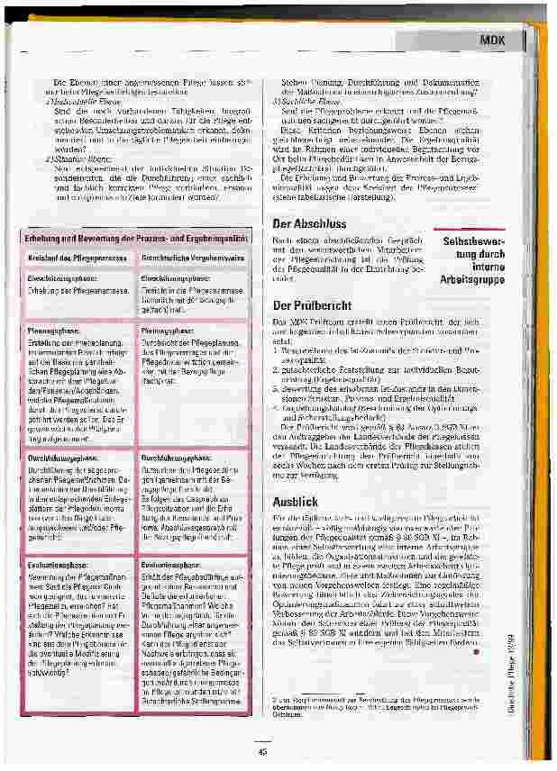 Vorschauseite 4: Keine Angst mehr, wenn der Prüfer kommt Der Fahrplan des MDK Schleswig-Holstein