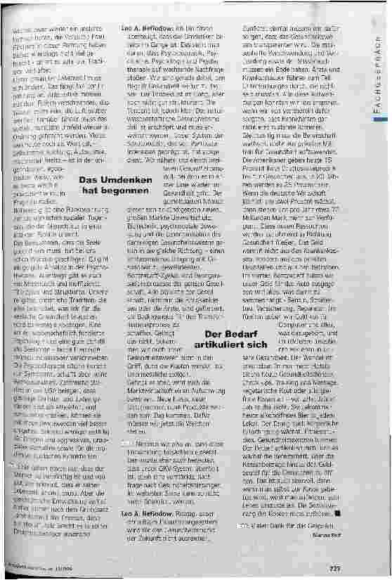 Vorschauseite 3: Lokomotive Gesundheit?