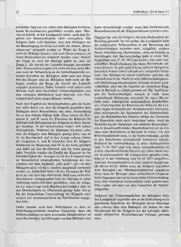 Vorschauseite 4: Schmerzensgeldanspruch wegen behaupteter ärztlicher Fehlbehandlung
