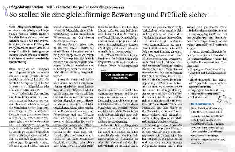 Vorschauseite 1: So stellen Sie eine gleichförmige Bewertung und Prüftiefe sicher