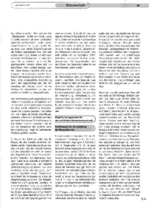 Vorschauseite 3: Kommunikationsprobleme zwischen Arzt und Physiotherapeut