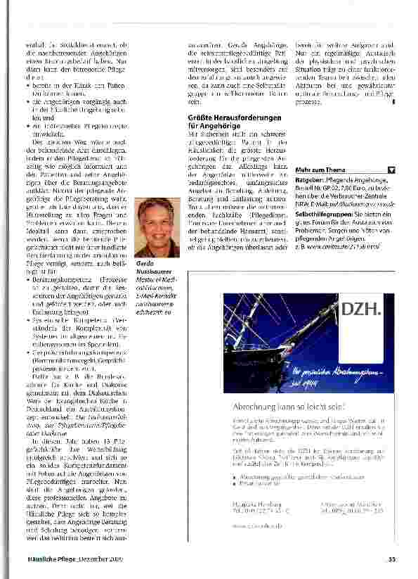 Vorschauseite 2: Auf Erfahrungsaustausch angewiesen