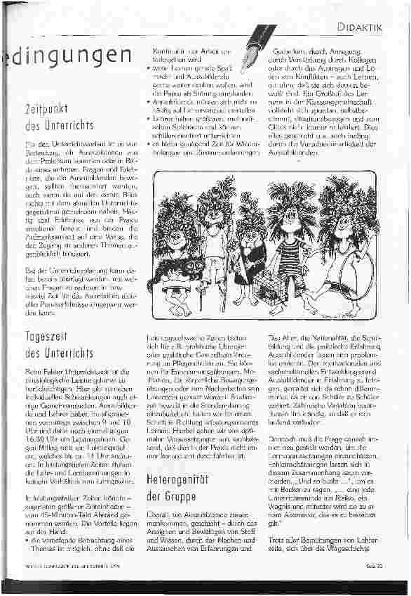 Vorschauseite 2: Situationsanalyse - Unterrichtsbedingungen Fortsetzung der ÖKPZ-Didaktik-Reihe