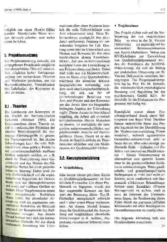 Vorschauseite 2: Die Patientenfallkonferenz am Beispiel Qualitätszirkel Diabetes