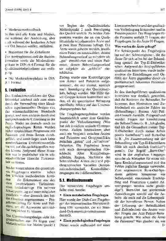 Vorschauseite 6: Die Patientenfallkonferenz am Beispiel Qualitätszirkel Diabetes