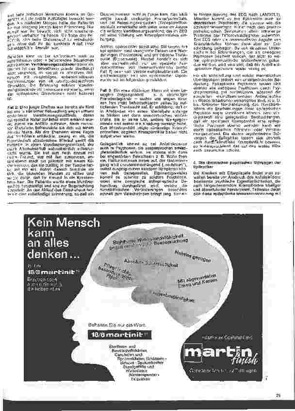Vorschauseite 4: Die Schwester in der Psychiatrie 19. Folge: Psychiatrische Aspekte der Epilepsie
