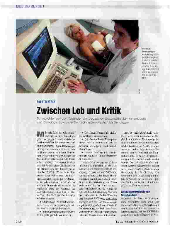 Vorschauseite 1: Zwischen Lob und Kritik