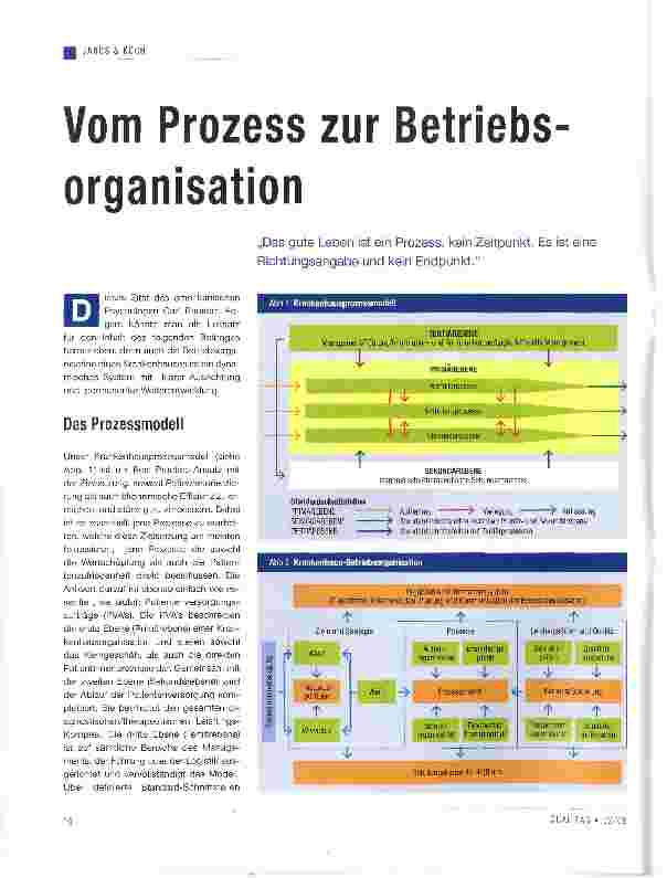 Vorschauseite 1: Vom Prozess zur Betriebsorganisation