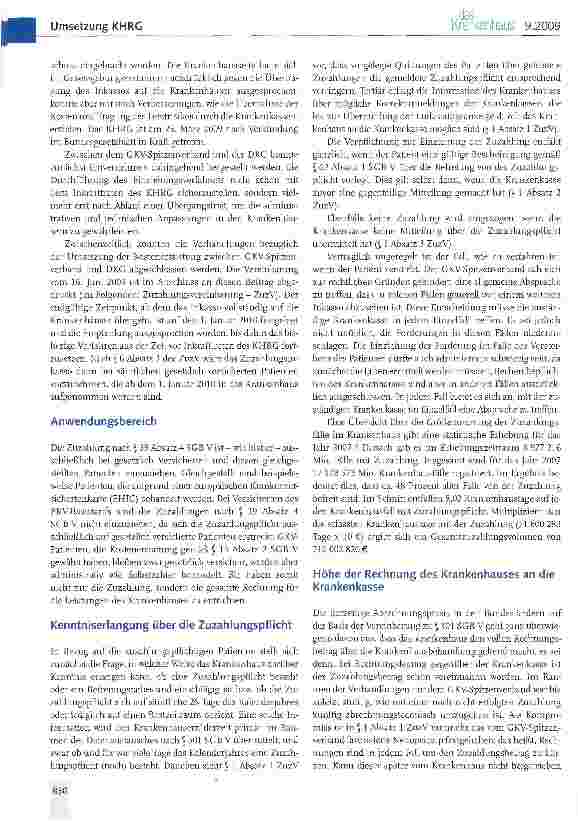 Vorschauseite 2: Das neue Zuzahlungsinkasso im Krankenhaus gemäß § 43 b SGB V