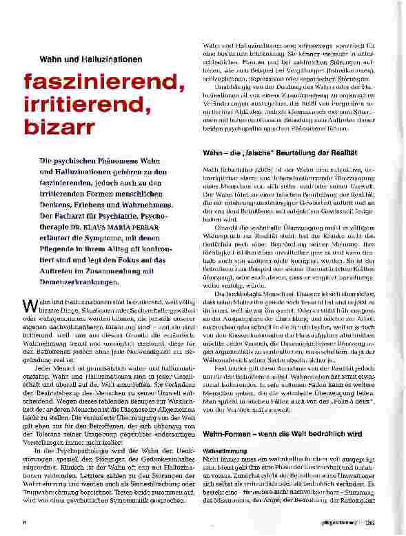 Vorschauseite 1: faszinierend, irritierend, bizarr