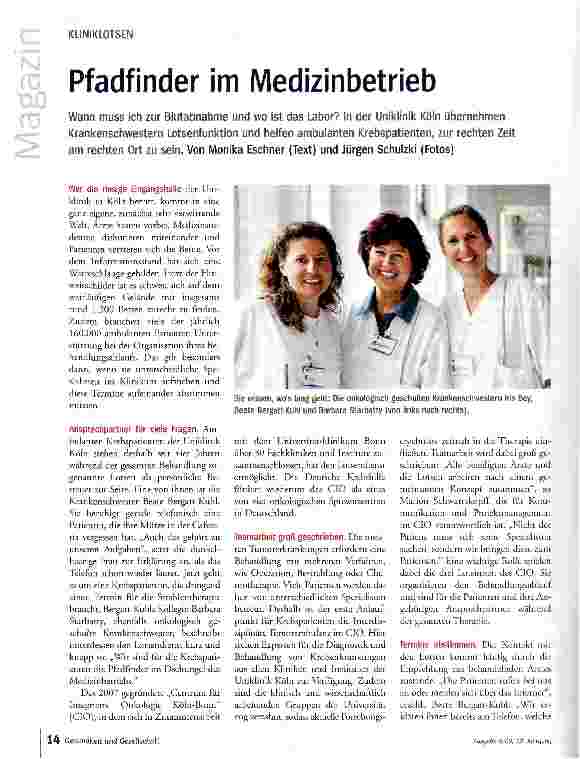 Vorschauseite 1: Pfadfinder im Medizinbetrieb