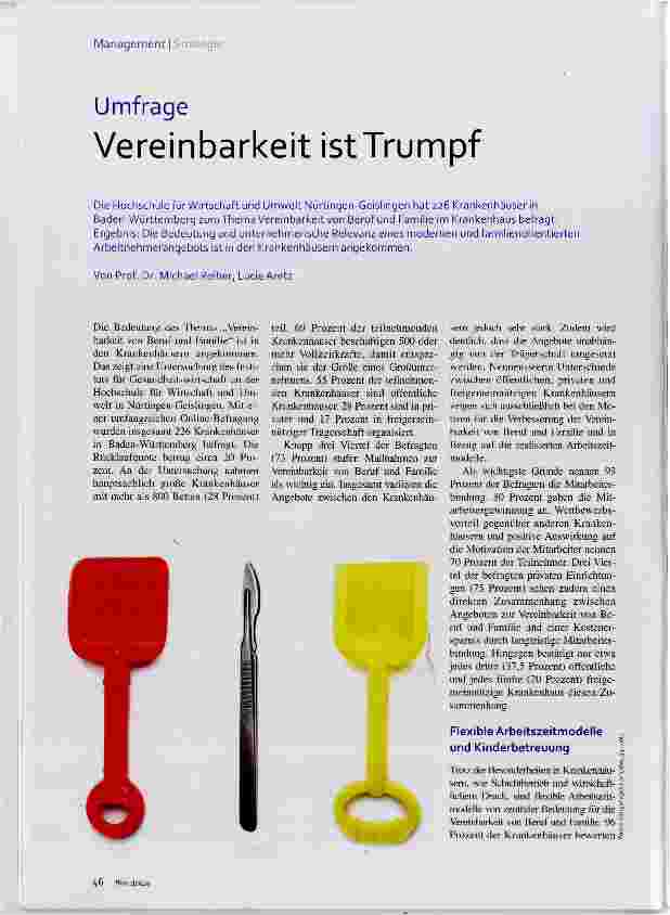 Vorschauseite 1: Vereinbarkeit ist Trumpf