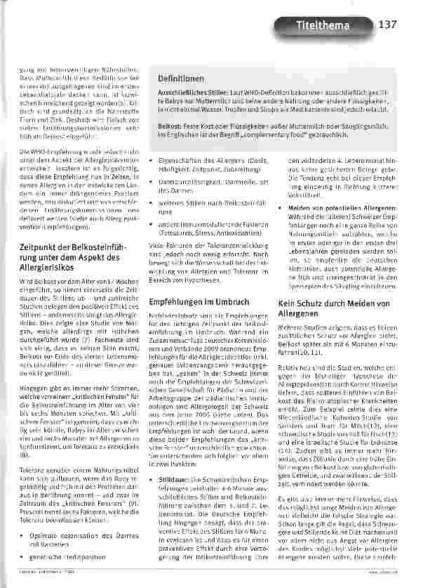Vorschauseite 2: Allergieprävention im Umbruch