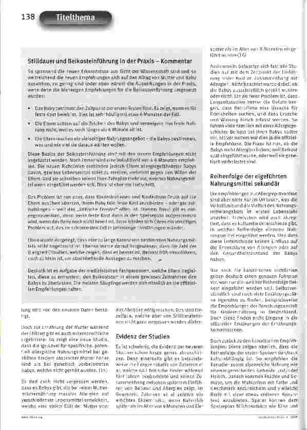 Vorschauseite 3: Allergieprävention im Umbruch