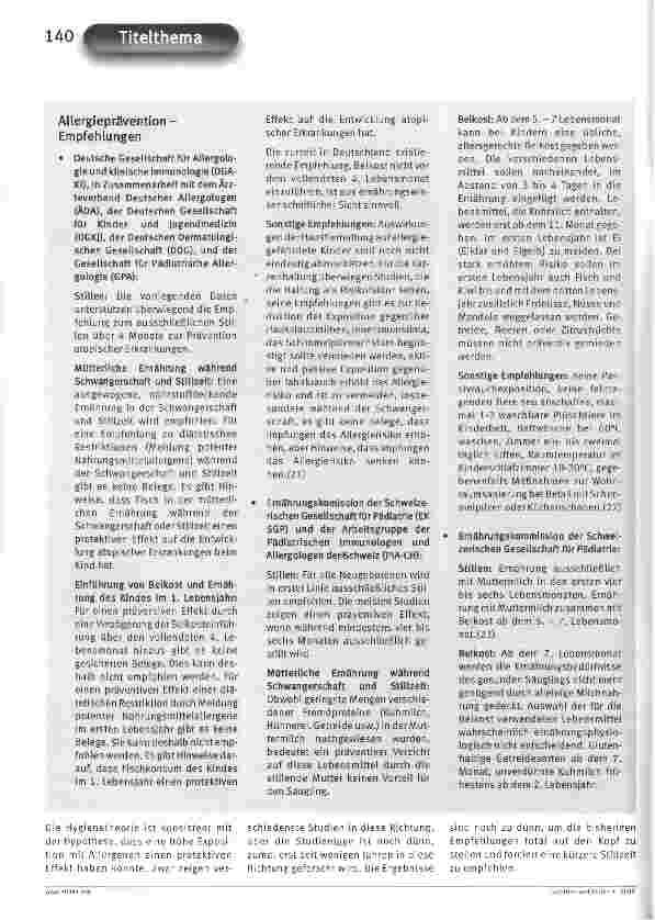 Vorschauseite 5: Allergieprävention im Umbruch
