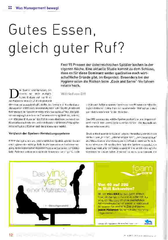 Vorschauseite 1: Gutes Essen, gleich guter Ruf?