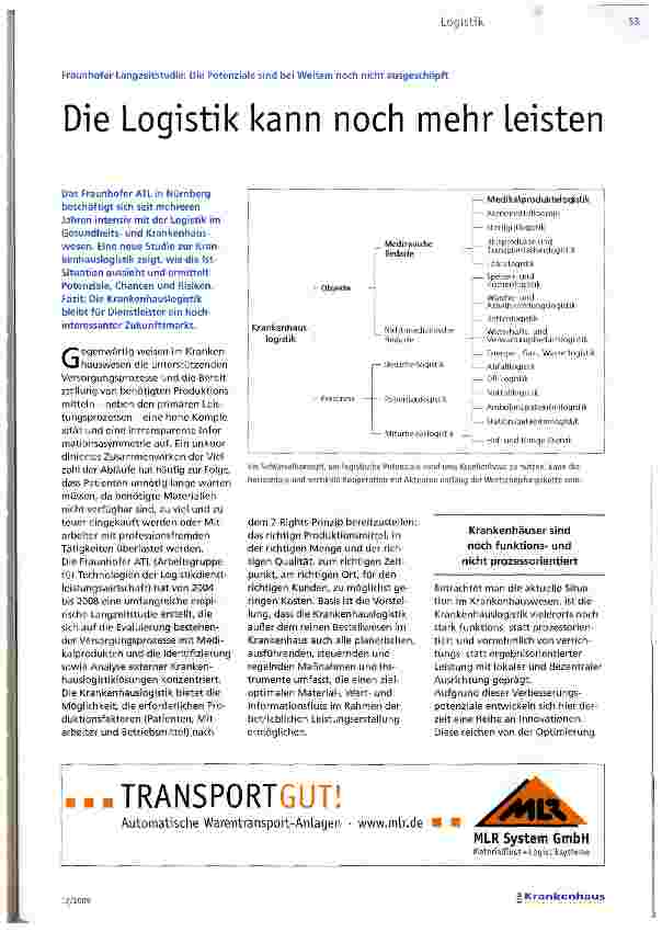 Vorschauseite 1: Die Logistik kann noch mehr leisten