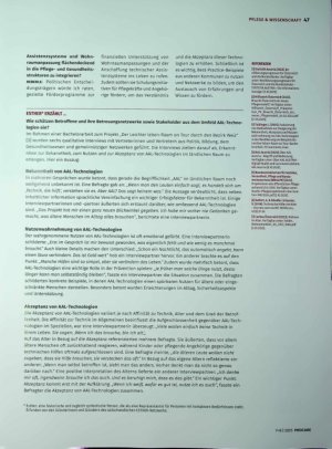 Vorschauseite 4: Active and Assisted Living Wege zur, Akzeptanz technischer Unterstutzungssysteme im Alter