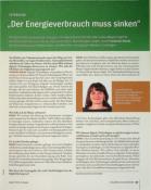 Vorschauseite 1: "Der Energieverbrauch muss sinken."