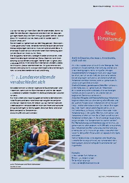 Vorschauseite 2: Nachrichten aus den Landesverbänden