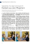 Vorschauseite 1: Spezielles Konzept ermöglicht Rückkehr aus dem Pflegeheim