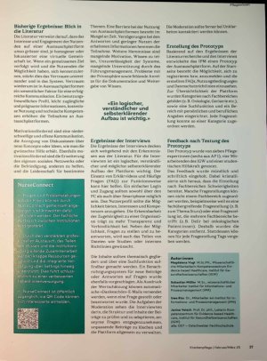 Vorschauseite 2: Digitale Vernetzung von Pflegefachpersonen
