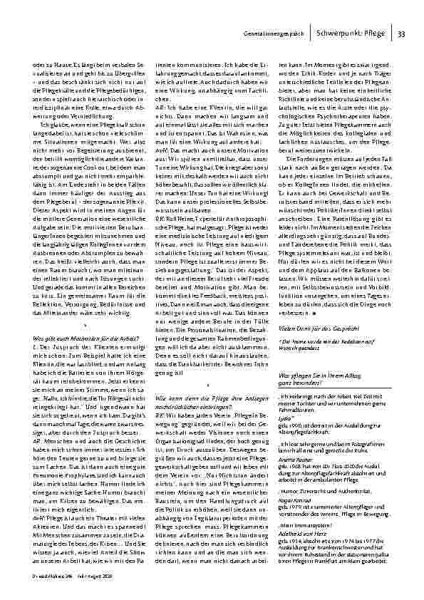 Vorschauseite 4: "Unser Tun hat eine Wirkung!"