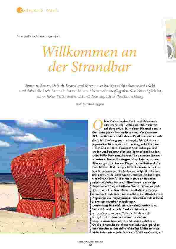 Vorschauseite 1: Willkommen an der Strandbar.