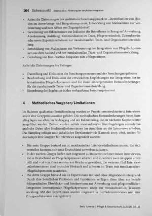 Vorschauseite 5: Förderung der beruflichen Integration internationaler Pflegefachpersonen am Beispiel einer deutsch-mexikanischen qualitativen Untersuchung Transkulturelle Teamund Organisationsent…