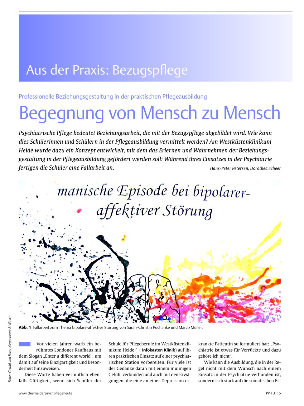 Vorschauseite 1: Begegnung von Mensch zu Mensch