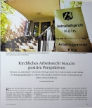 Vorschauseite 1: Kirchliches Arbeitsrecht braucht positive Perspektiven.