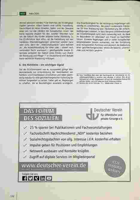 Vorschauseite 6: Die EU-Vereinbarkeitsrichtlinie: Europaweite Mindeststandards für eine bessere Vereinbarkeit von Beruf und Privatleben.