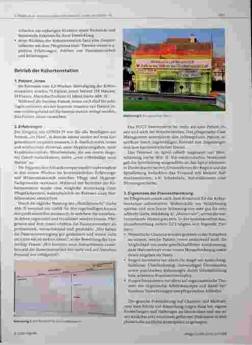 Vorschauseite 5: Zwischen Traum und Trauma - Aufbau und Betrieb einer Kohortenstation für Patient*innen mit COVID-19 in einem Akutspital
