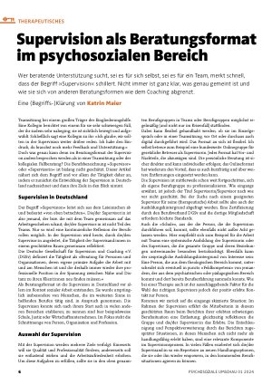 Vorschauseite 1: Supervision als Beratungsformat im psychosozialen Bereich
