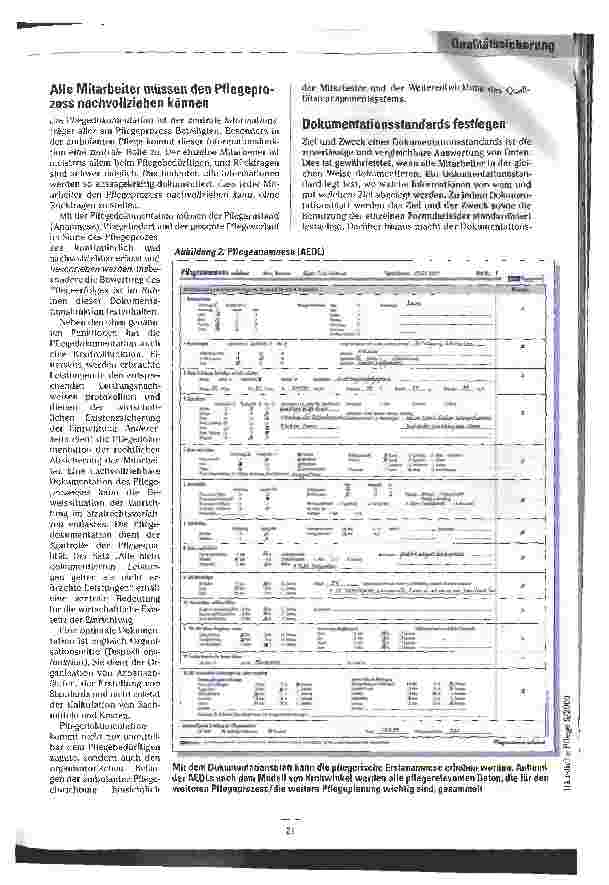 Vorschauseite 3: Dokumentieren mit System Pflegedokumentation als zentraler Informationsträger