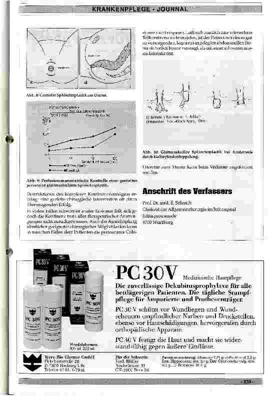 Vorschauseite 4: Die Würzburger Sphincterplastik