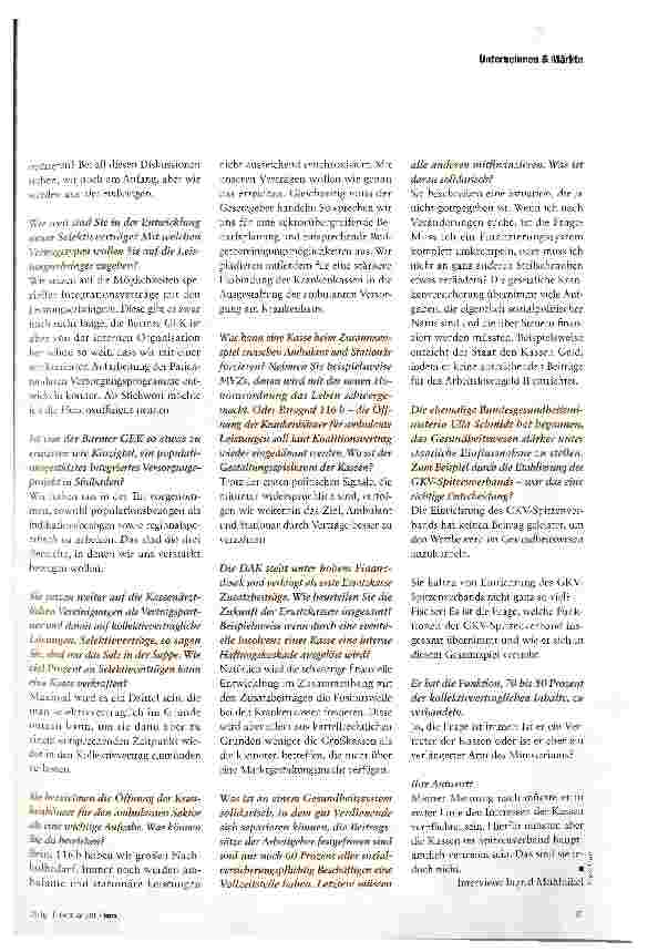 Vorschauseite 4: Fusion ohne Folgen