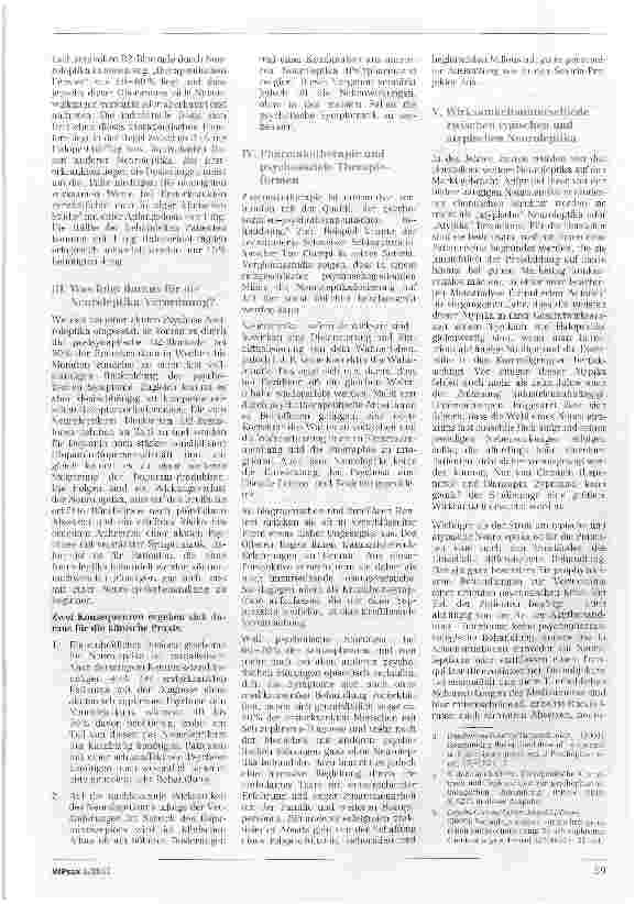 Vorschauseite 2: Neuroleptika zwischen Nutzen und Schaden
