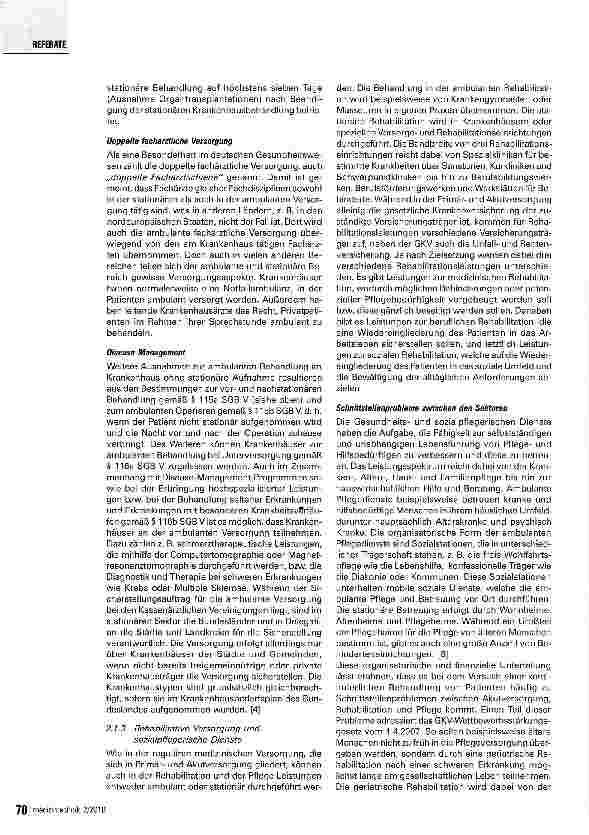 Vorschauseite 5: Strukturmerkmale und Qualitätsmanagement der Integrierten Versorgung - Teil 1