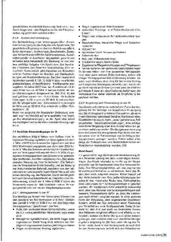 Vorschauseite 6: Strukturmerkmale und Qualitätsmanagement der Integrierten Versorgung - Teil 1