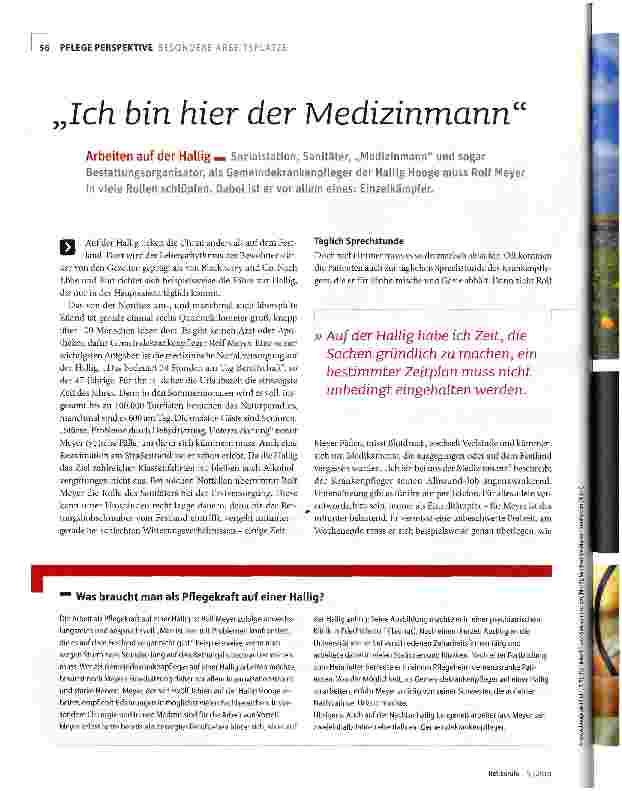 Vorschauseite 1: Ich bin hier der Medizinmann