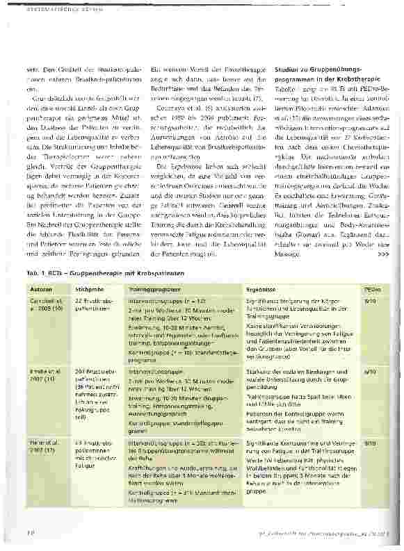 Vorschauseite 4: Physiotherapie in der Onkologie