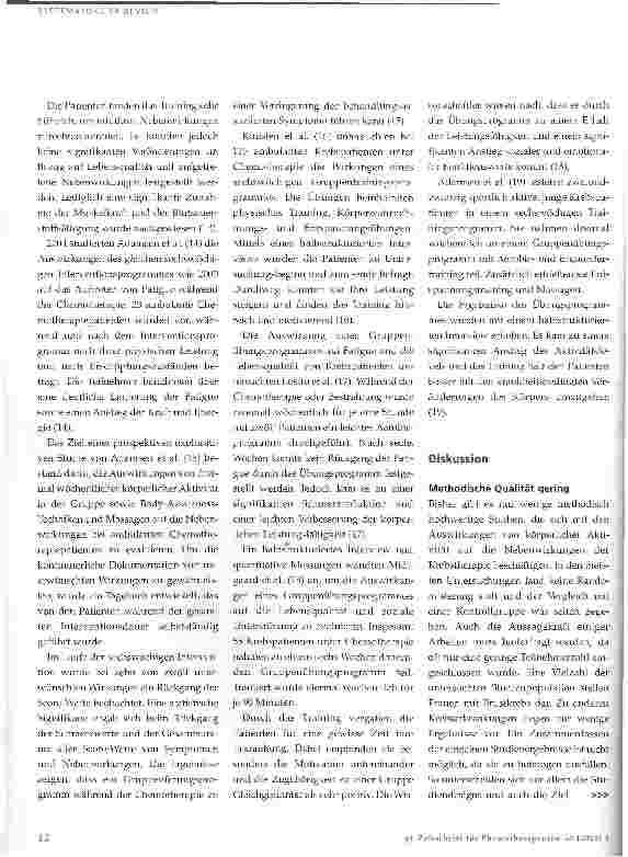 Vorschauseite 5: Physiotherapie in der Onkologie