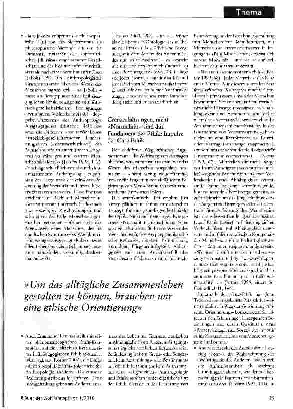 Vorschauseite 2: Ethik unter erschwerten Bedingungen