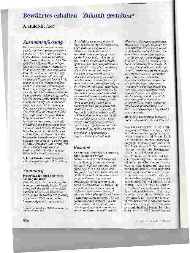 Vorschauseite 1: Bewährtes erhalten - Zukunft gestalten